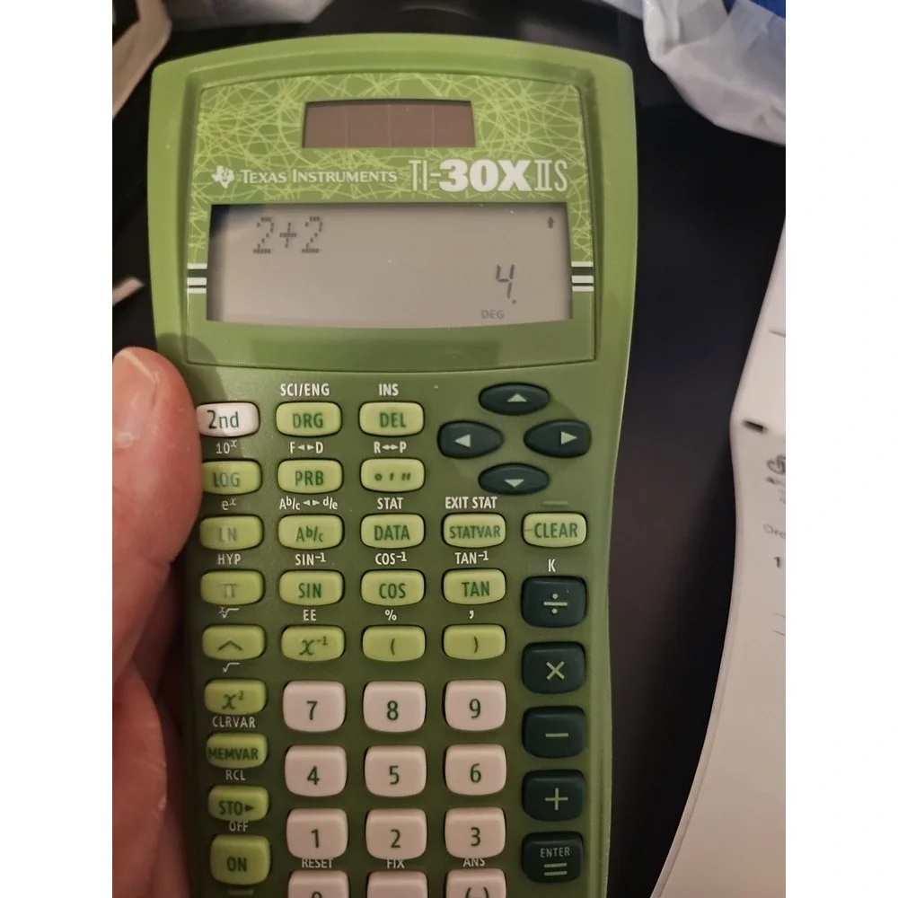 Texas Instruments TI-30X IIS‎ Lime Green Solar Scientific Calculator